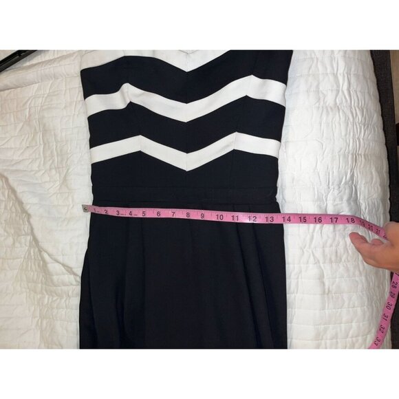 Parker Chevron Carmela Combo  Strapless  Women's Jumpsuit Size M - Picture 9 of 11